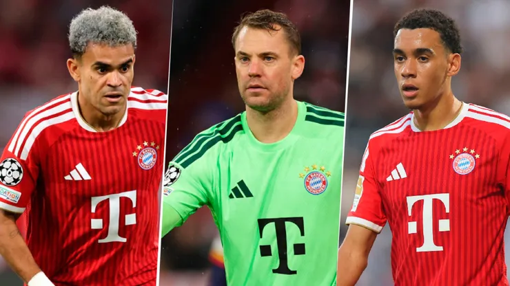 Luis Díaz, Manuel Neuer y Jamal Musiala, ausentes en Der Klassiker.