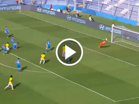 ¡Bombazo al ángulo! Yaser Asprilla le rompió el arco a Eslovaquia