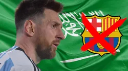 Lionel Messi, Arabia Saudita y Barcelona.