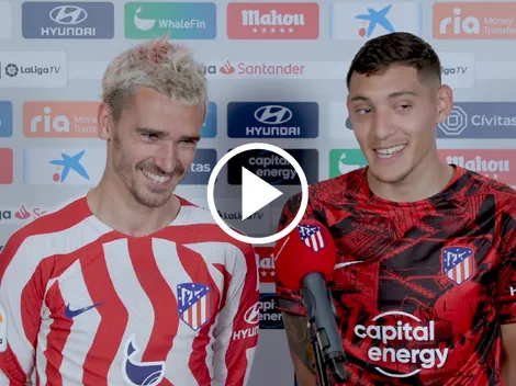 VIDEO | Griezmann interrumpió entrevista a Molina y bromeó con él