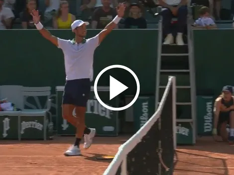 VIDEO | Ganó un partidazo en Roland Garros y no se había dado cuenta