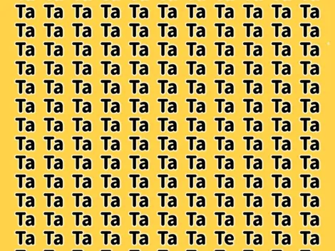 Solo para INGLESES: encuentra la palabra TE en 6 segundos