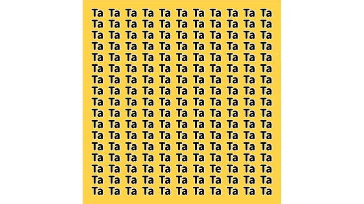 Solo para INGLESES: encuentra la palabra TE en 6 segundos