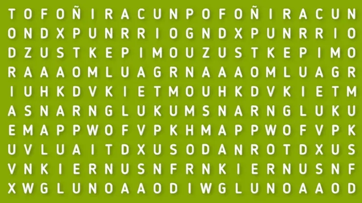 Solo para EXPERTOS: encuentra la palabra TORNADO en 6 segundos