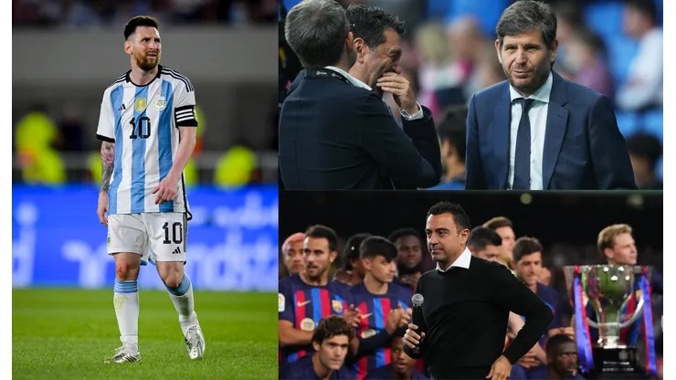Lionel Messi. Xavi, Mateu Alemany y Barcelona.
