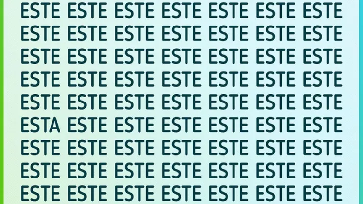 Acertijo visual NIVEL EXPERTO: encuentra la palabra "ESTA" en 30 segundos