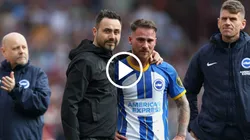 Alexis Mac Allister se despidió de la afición del Brighton. Getty Images.