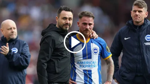 Alexis Mac Allister se despidió de la afición del Brighton. Getty Images.