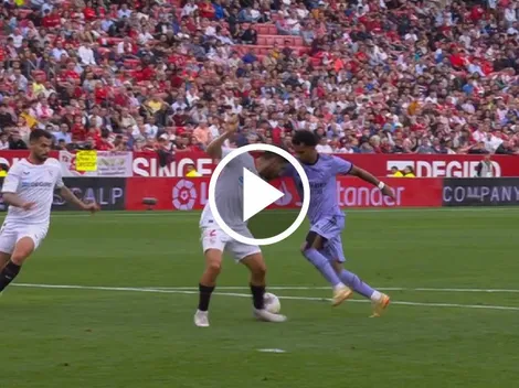 VIDEO | Rodrygo saca a pasear a Montiel y marca un GOLAZO contra el Sevilla