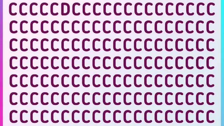 Solo para GENIOS: encuentra la letra "D" en 10 segundos