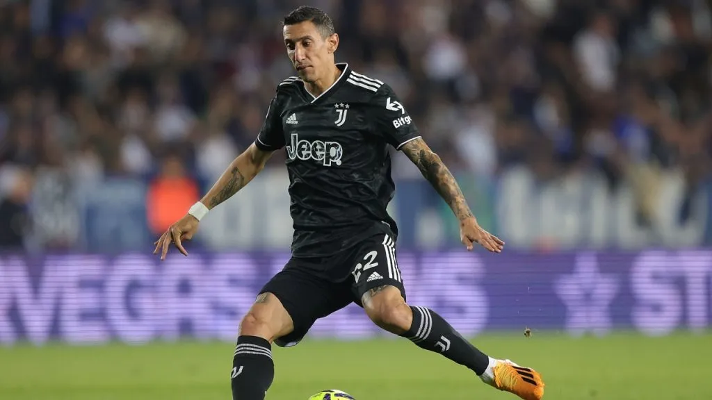 Ángel Di María, en uno de sus últimos partidos con Juventus (Getty Images).