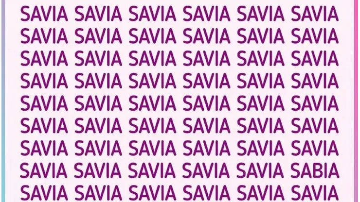 Solo para DETALLISTAS: encuentra la palabra SABIA en la imagen