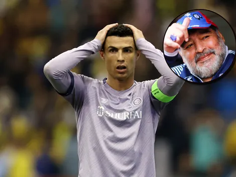 Cristiano Ronaldo insultado por Maradona desde la tumba