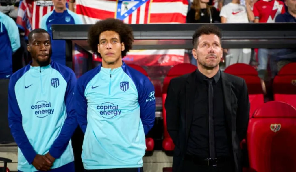 Axel Witsel y Diego Simeone: Getty