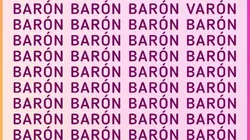 EL 80% NO PUDO: encuentra la palabra VARÓN en 5 segundos