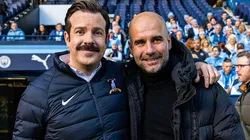 Pep Guardiola en su aparición en Ted Lasso.