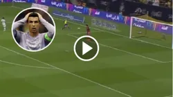 Cristiano Ronaldo erró un gol insólito y se convirtió en la burla de todos.