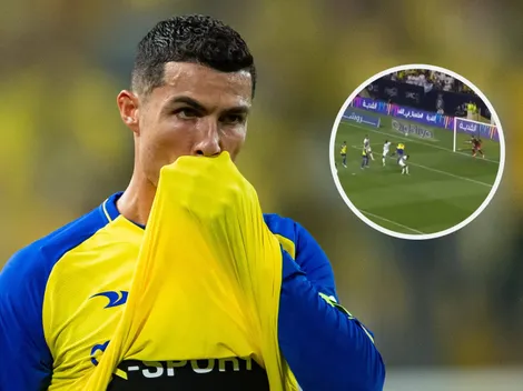 ¡Se lo perdió El Bicho! El increíble cabezazo al poste de Cristiano