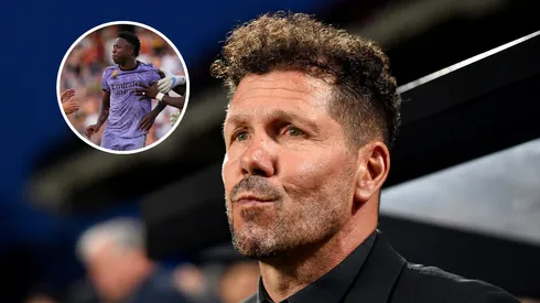 Diego Simeone respaldó a Vinícius. Getty Images