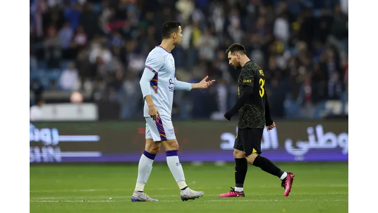 Uno saldría y el otro entraría. Cristiano Ronaldo y Lionel Messi podrían ni siquiera cruzarse en Arabia Saudita. Getty Images.