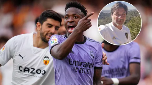 Enrique Arce compartió su opinión sobre el episodio que sufrió Vinícius en Mestalla. Getty Images.