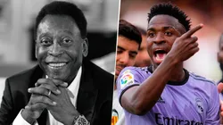 La cuenta de Twitter de Pelé respaldó a Vinícius. Getty Images.