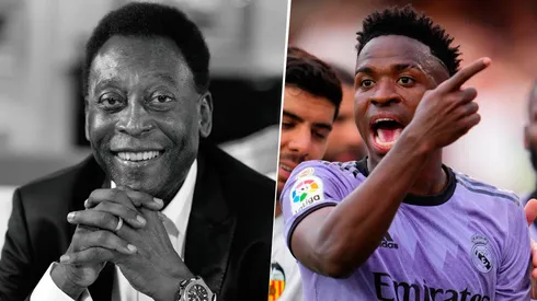 La cuenta de Twitter de Pelé respaldó a Vinícius. Getty Images.