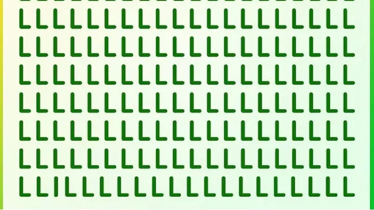 SOLO EL 75% PUDO: encuentra la letra "I" en 9 segundos