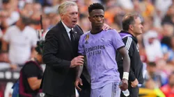 Carlo Ancelotti salió a defender a Vinícius. Getty Images