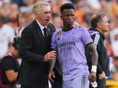 Ancelotti enojado: defendió firmemente a Vinícius