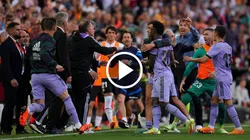 Vinícius Júnior fue expulsado en el Valencia vs. Real Madrid. Getty Images.