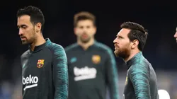 Sergio Busquets advirtió que la decisión que tomará de su futuro no tiene que ver con lo que vaya a hacer Lionel Messi. Getty Images.