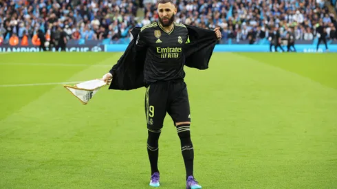 Karim Benzema en juego con Real Madrid.