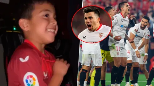 El hijo de Marcos Acuña bailó y copó los festejos de Sevilla.