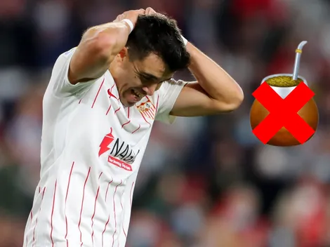 Insólito: al Huevo Acuña le prohibieron tomar mate