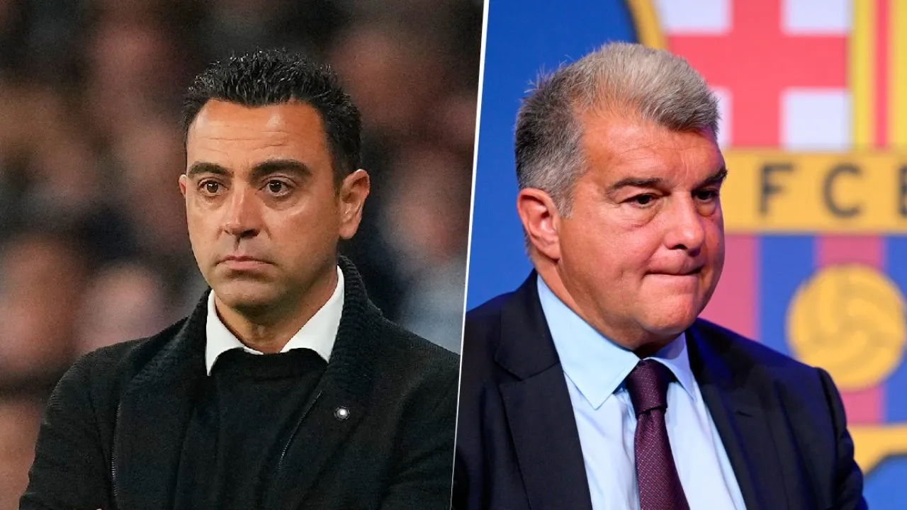 Xavi Hernández y Joan Laporta intervienen en las conversaciones que el FC Barcelona mantiene con Lionel Messi. Getty Images.