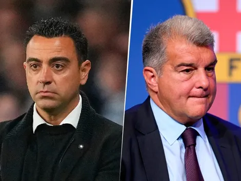 La tensa charla entre Xavi y Laporta