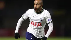 BOREHAMWOOD, ENGLAND - JANUARY 27: Lucas Moura of Tottenham Hotspur during the Premier League 2 match between Arsenal and Tottenham at Meadow Park on January 27, 2023 in Borehamwood, England. (Photo by Alex Pantling/Getty Images)