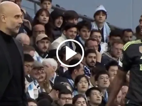 VIDEO: la 'burla' de Guardiola a Vini en pleno partido