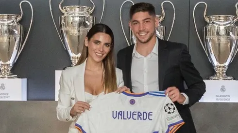 Mina Bonino, junto a Fede Valverde.