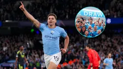 El detalle increíble de Julián Alvarez en la foto del festejo de Manchester City