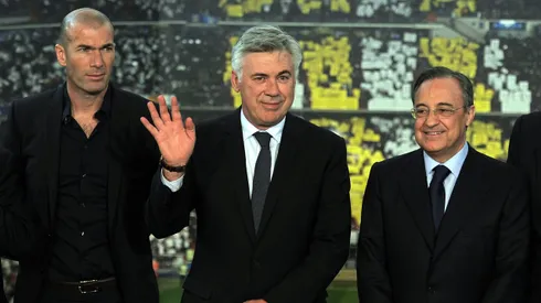 Zinedine Zidane es el candidato número uno para reemplazar a Carlo Ancelotti en Real Madrid. Getty Images.
