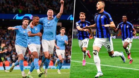 Las plantillas del Manchester City y del Inter de Milán presentan una marca desigualdad en sus valores de mercado. Getty Images.