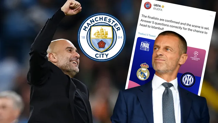 UEFA se equivocó con un tuit y Manchester City se lo hizo pagar caro