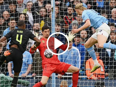 Courtois le ganó el duelo a Haaland, pero NO a Bernardo Silva