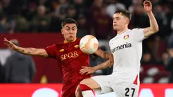 Paulo Dybala y Florian Wirtz, figuras de Roma y Bayer Leverkusen, respectivamente.