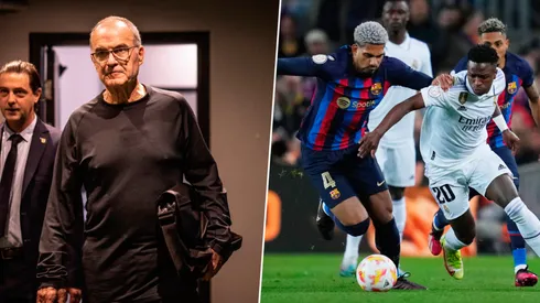 Marcelo Bielsa, Ronald Araújo (Twitter Oficial Selección Uruguaya / Getty)