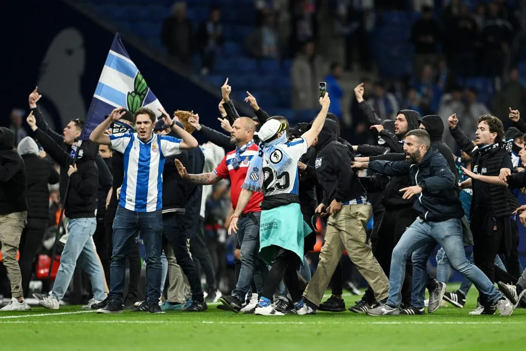Invasión de los hinchas de Espanyol (Getty)