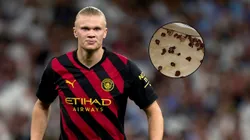 Erling Haaland y su particular cena.