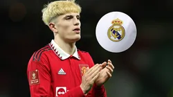 Vuelven a ubicar a Alejandro Garnacho en el Real Madrid. Getty Images.